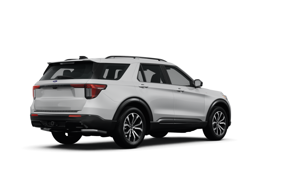 Ford Explorer Oxford White - Back view Ford Explorer Oxford White - Back view