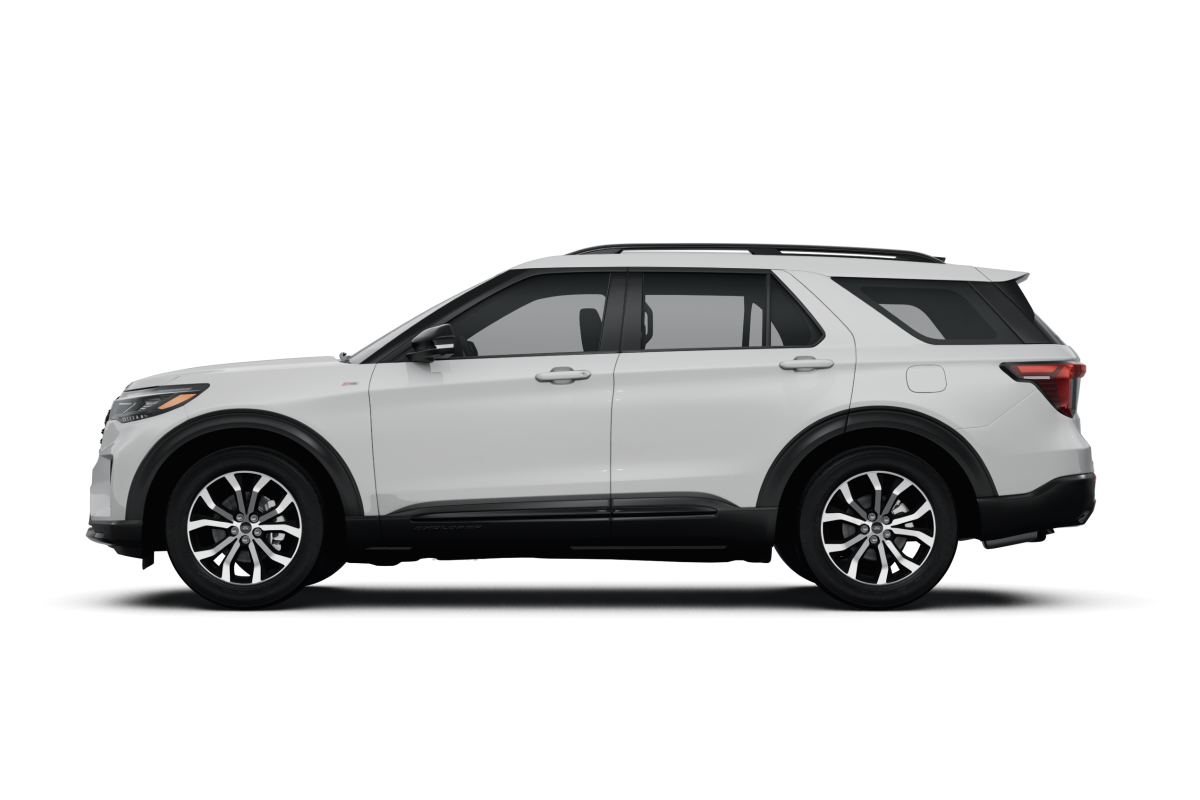 Ford Explorer Oxford White - Side view Ford Explorer Oxford White - Side view