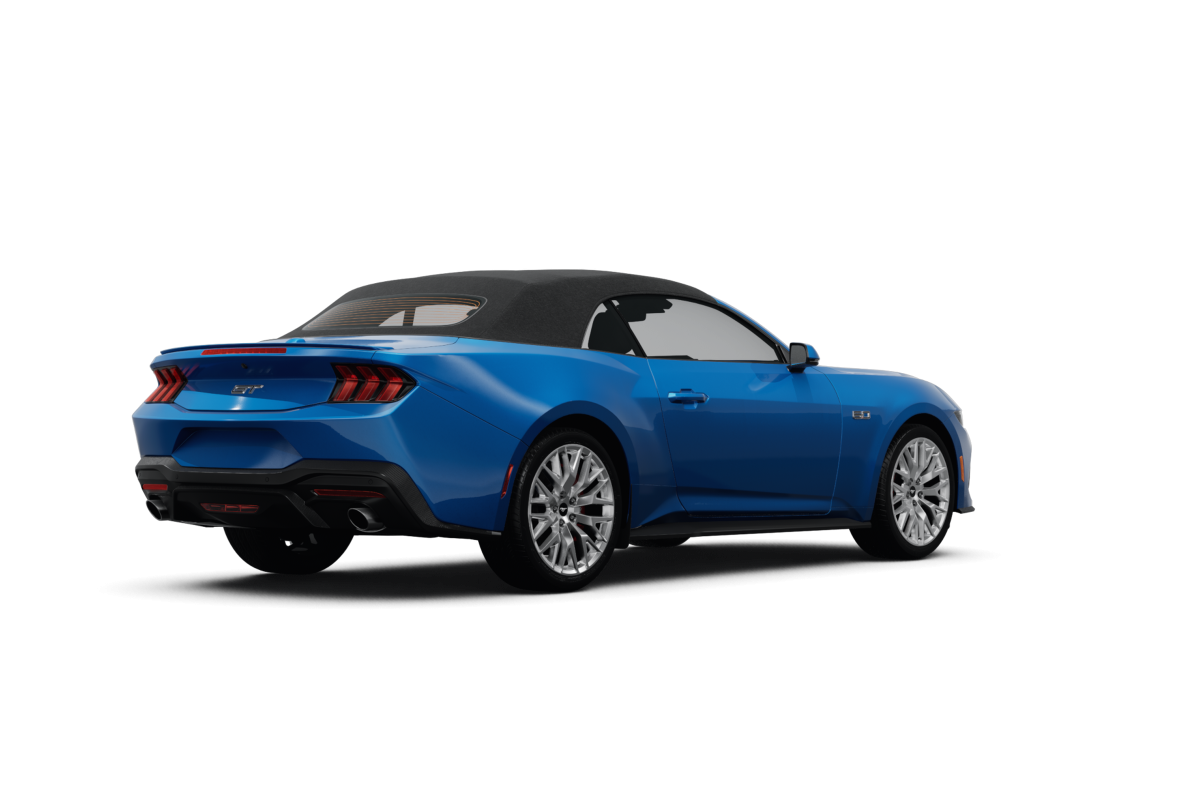 Ford Mustang Grabber Blue - Back view Ford Mustang Grabber Blue - Back view