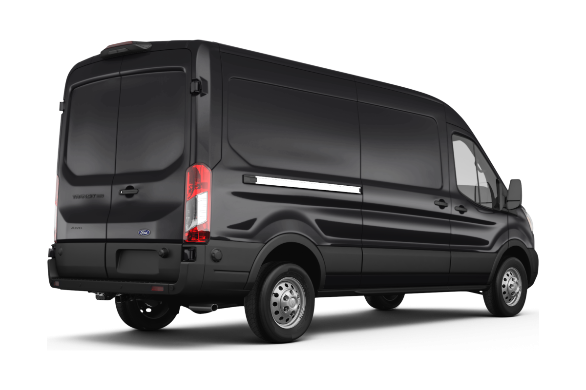 Ford Transit Agate Black - Back view Ford Transit Agate Black - Back view