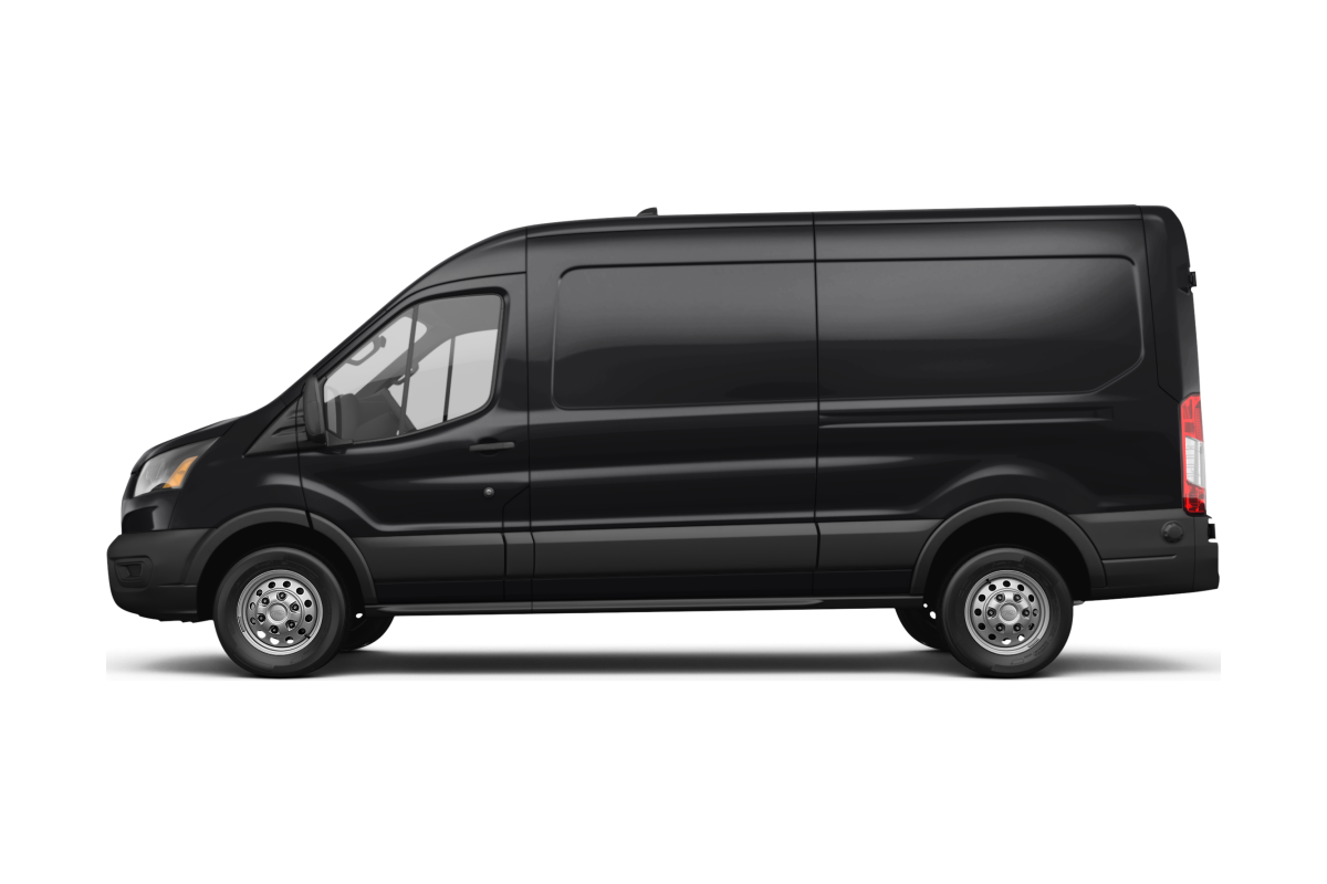 Ford Transit Agate Black - Side view Ford Transit Agate Black - Side view