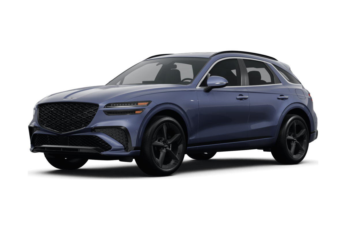 Genesis GV70 Ceres Blue - Front view Genesis GV70 Ceres Blue - Front view