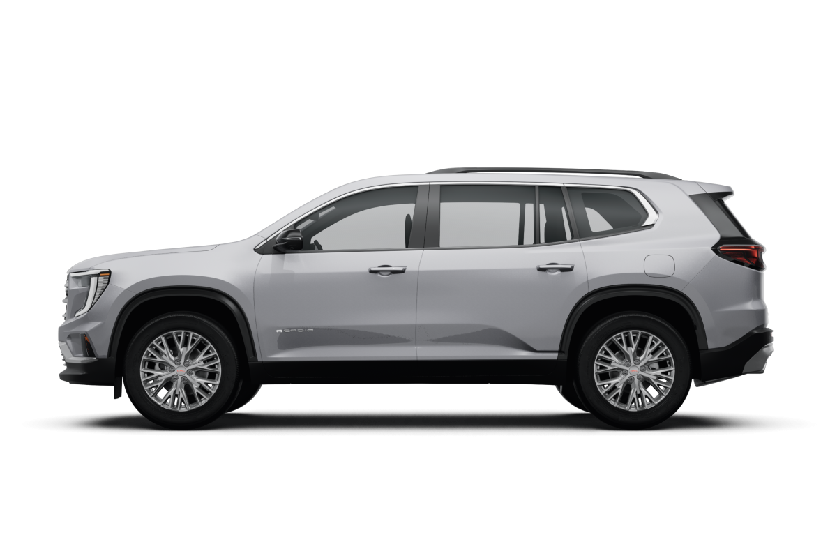 GMC Acadia Sterling Metallic - Side view GMC Acadia Sterling Metallic - Side view