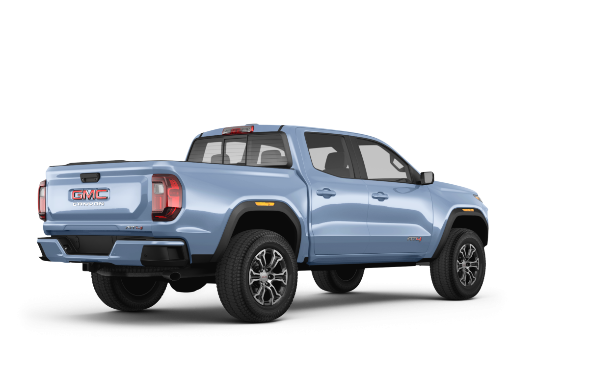 GMC Canyon Glacier Metallic - Back view GMC Canyon Glacier Metallic - Back view