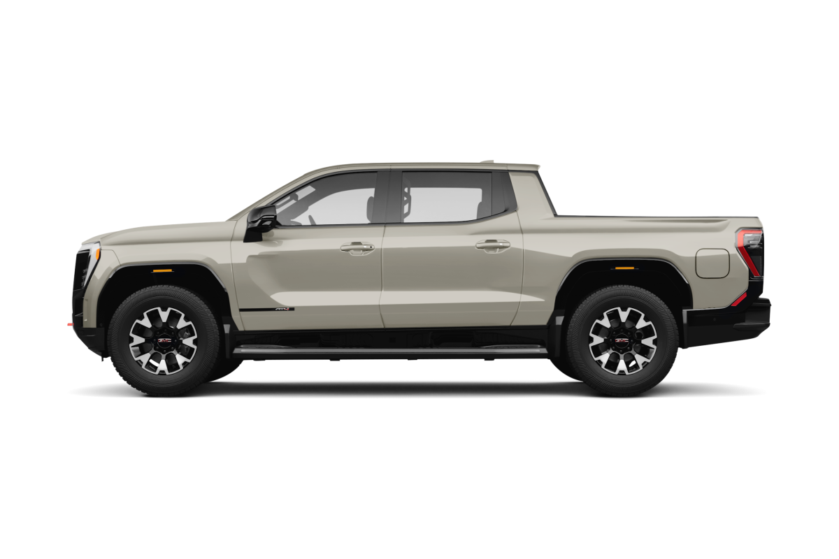 GMC Sierra EV Coastal Dune - Side view GMC Sierra EV Coastal Dune - Side view