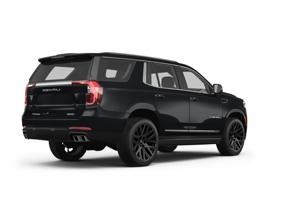GMC Yukon Onyx Black - Back view GMC Yukon Onyx Black - Back view