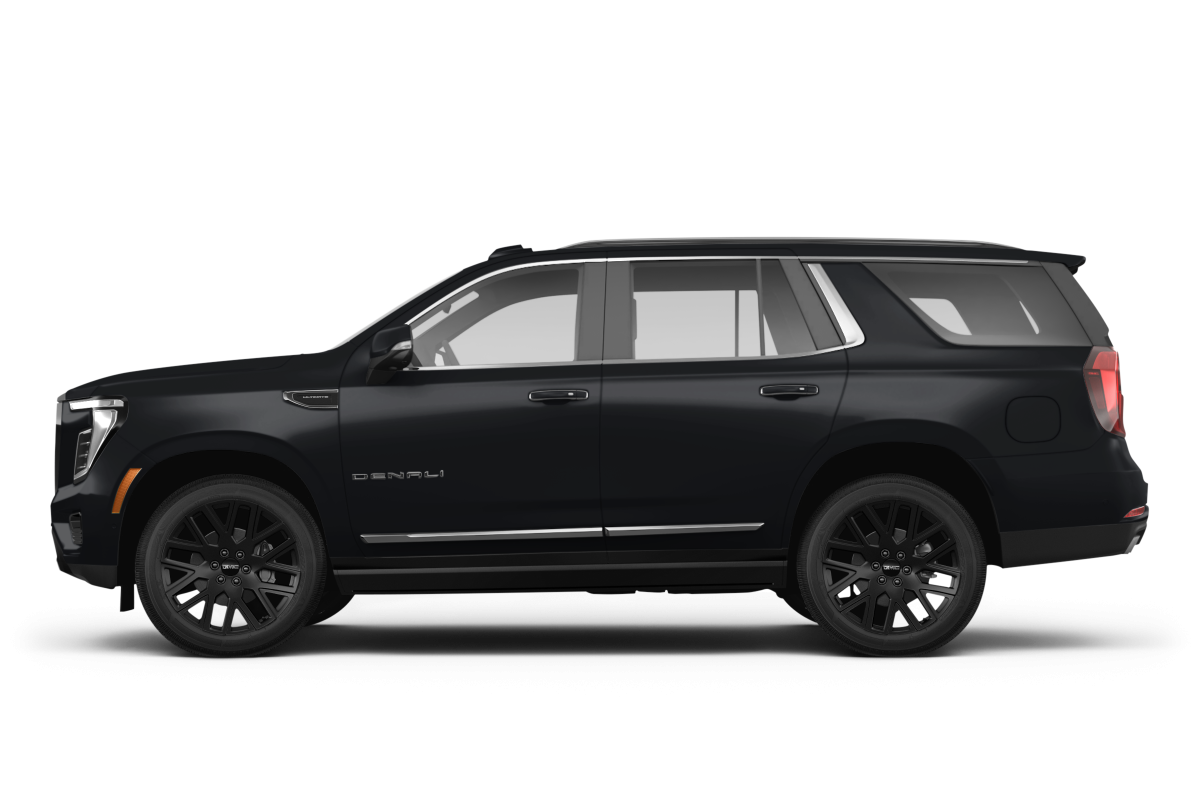 GMC Yukon Onyx Black - Side view GMC Yukon Onyx Black - Side view