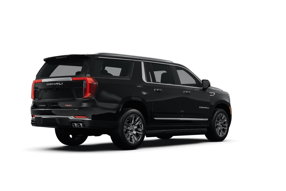 GMC Yukon XL Onyx Black - Back view GMC Yukon XL Onyx Black - Back view