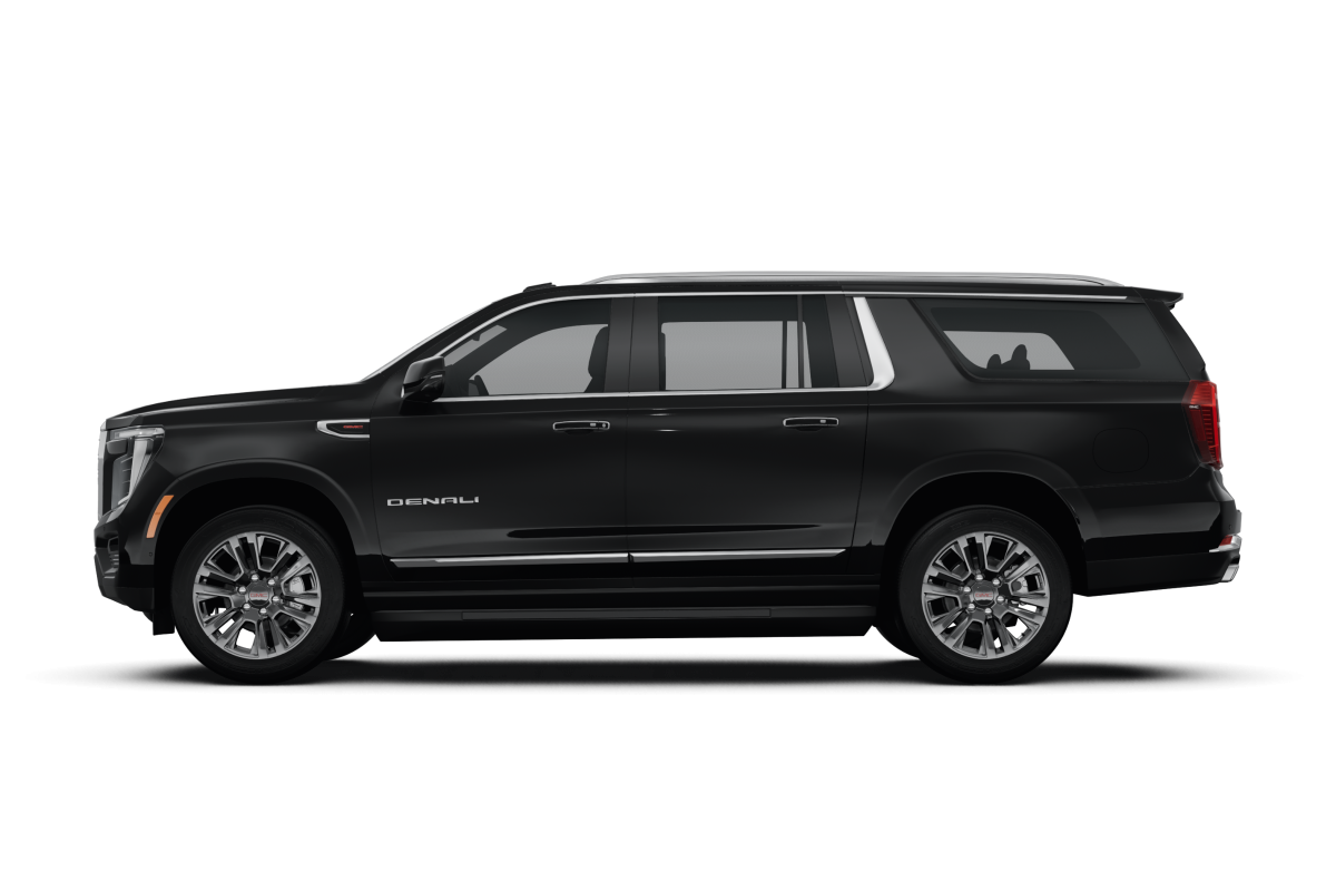 GMC Yukon XL Onyx Black - Side view GMC Yukon XL Onyx Black - Side view
