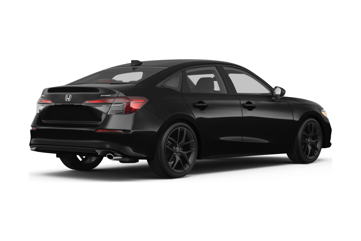 Honda Civic Crystal Black Pearl - Back view Honda Civic Crystal Black Pearl - Back view