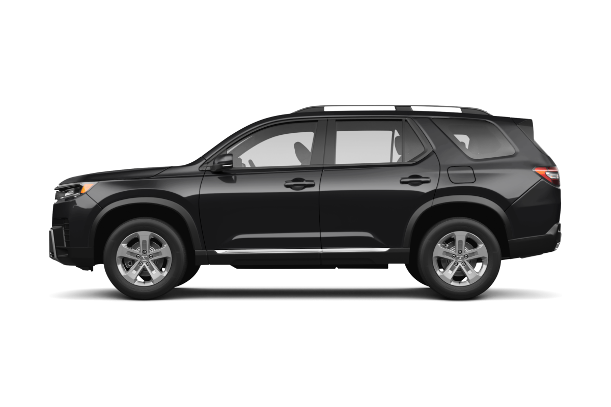 Honda Pilot Crystal Black Pearl - Side view Honda Pilot Crystal Black Pearl - Side view