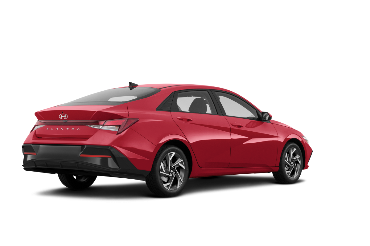 Hyundai Elantra Ultimate Red Metallic - Back view Hyundai Elantra Ultimate Red Metallic - Back view