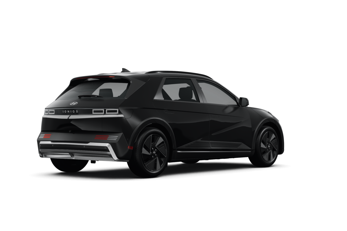 Hyundai IONIQ 5 Abyss Black Pearl - Back view Hyundai IONIQ 5 Abyss Black Pearl - Back view