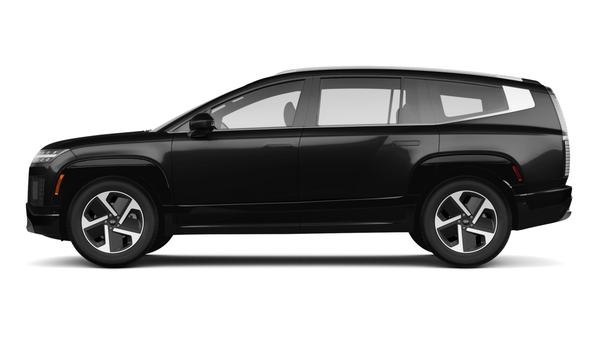Hyundai IONIQ 9 Abyss Black Pearl - Side view Hyundai IONIQ 9 Abyss Black Pearl - Side view