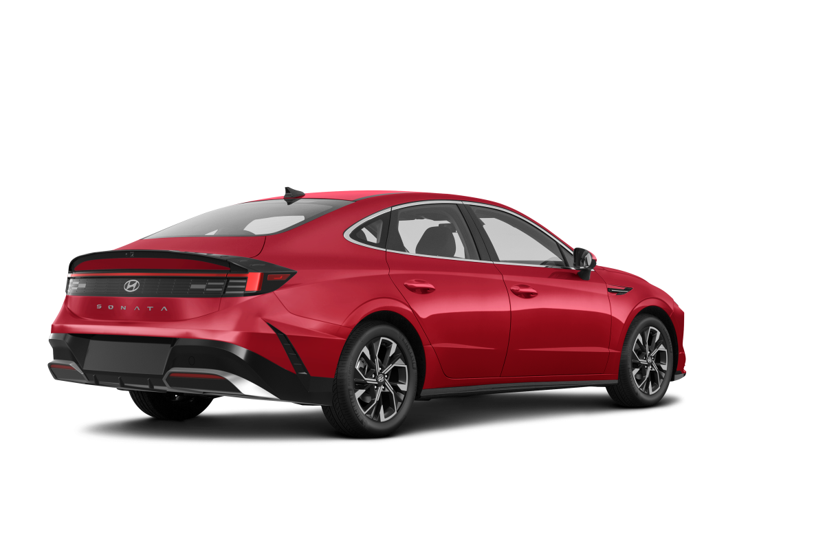 Hyundai Sonata Hybrid Ultimate Red Pearl - Back view Hyundai Sonata Hybrid Ultimate Red Pearl - Back view