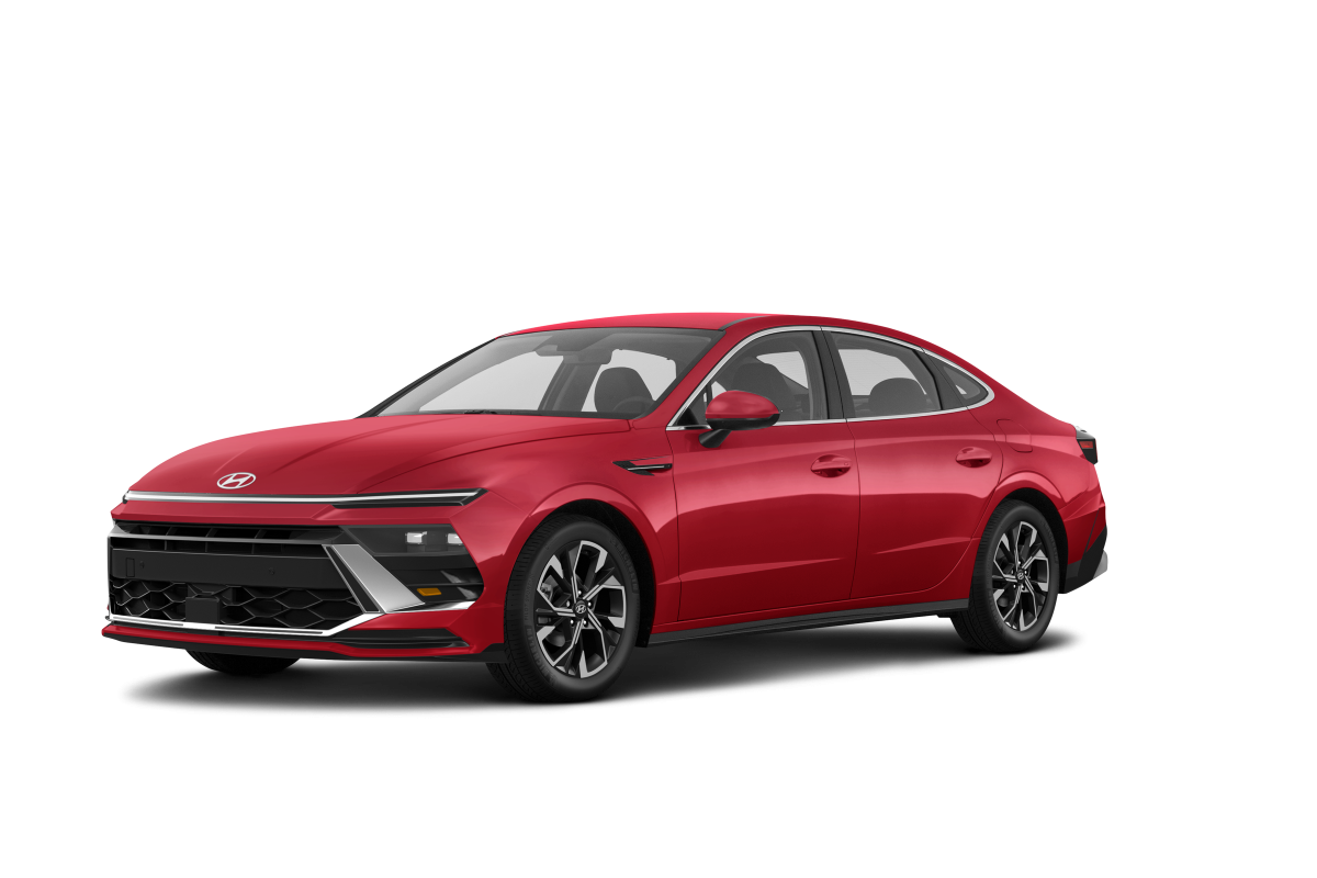 Hyundai Sonata Hybrid Ultimate Red Pearl - Front view Hyundai Sonata Hybrid Ultimate Red Pearl - Front view