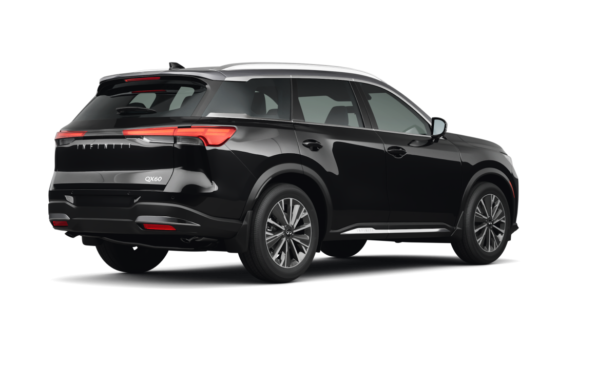 Infiniti QX60 Mineral Black w/ Graphite Shadow Roof - Back view Infiniti QX60 Mineral Black w/ Graphite Shadow Roof - Back view