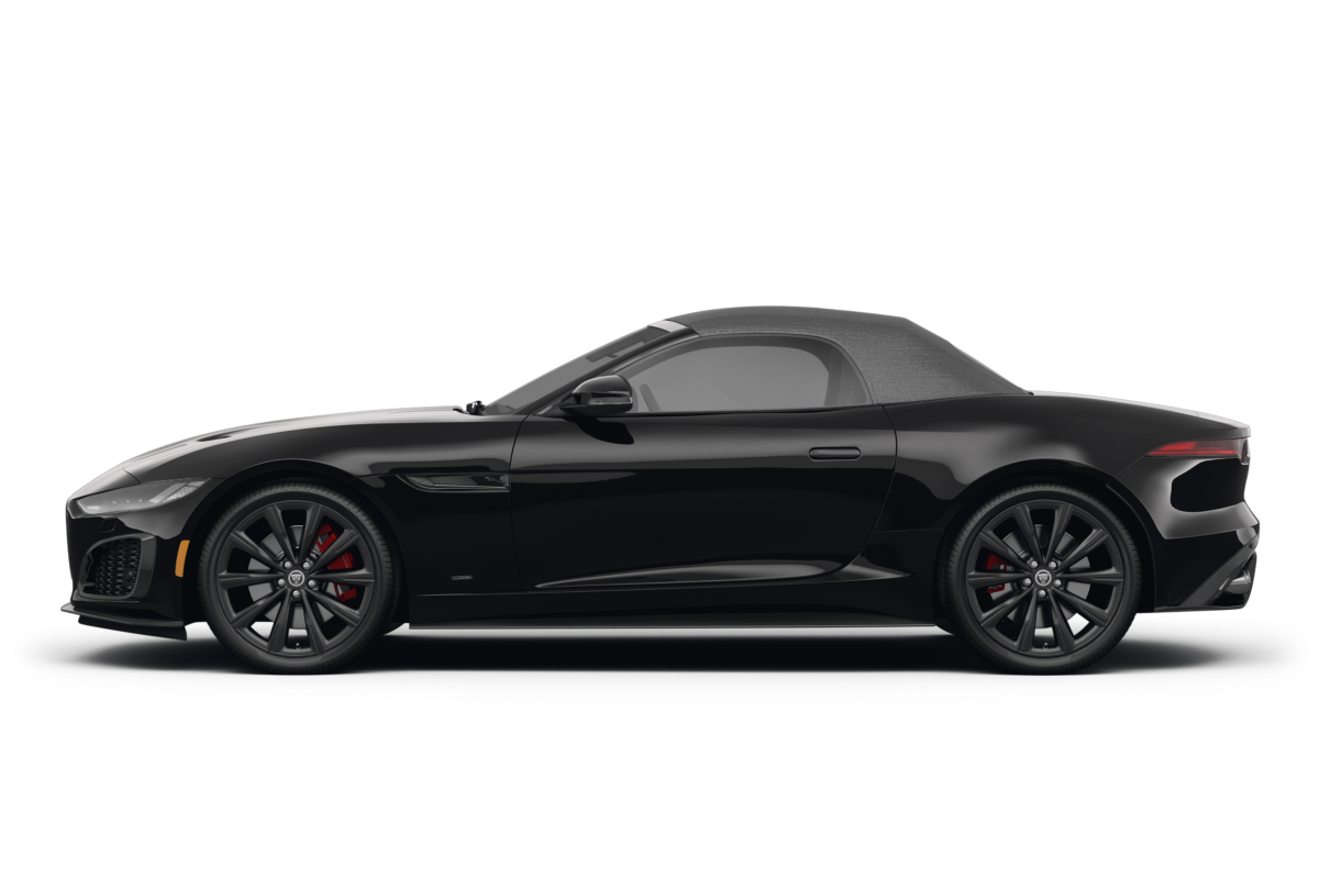 Jaguar F-TYPE Santorini Black Metallic - Side view Jaguar F-TYPE Santorini Black Metallic - Side view