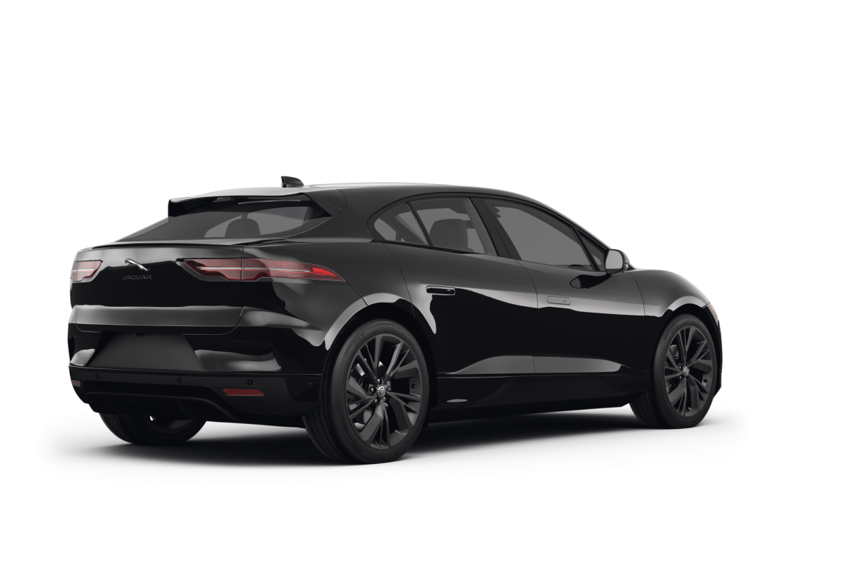 Jaguar I-PACE Santorini Black Metallic - Back view Jaguar I-PACE Santorini Black Metallic - Back view