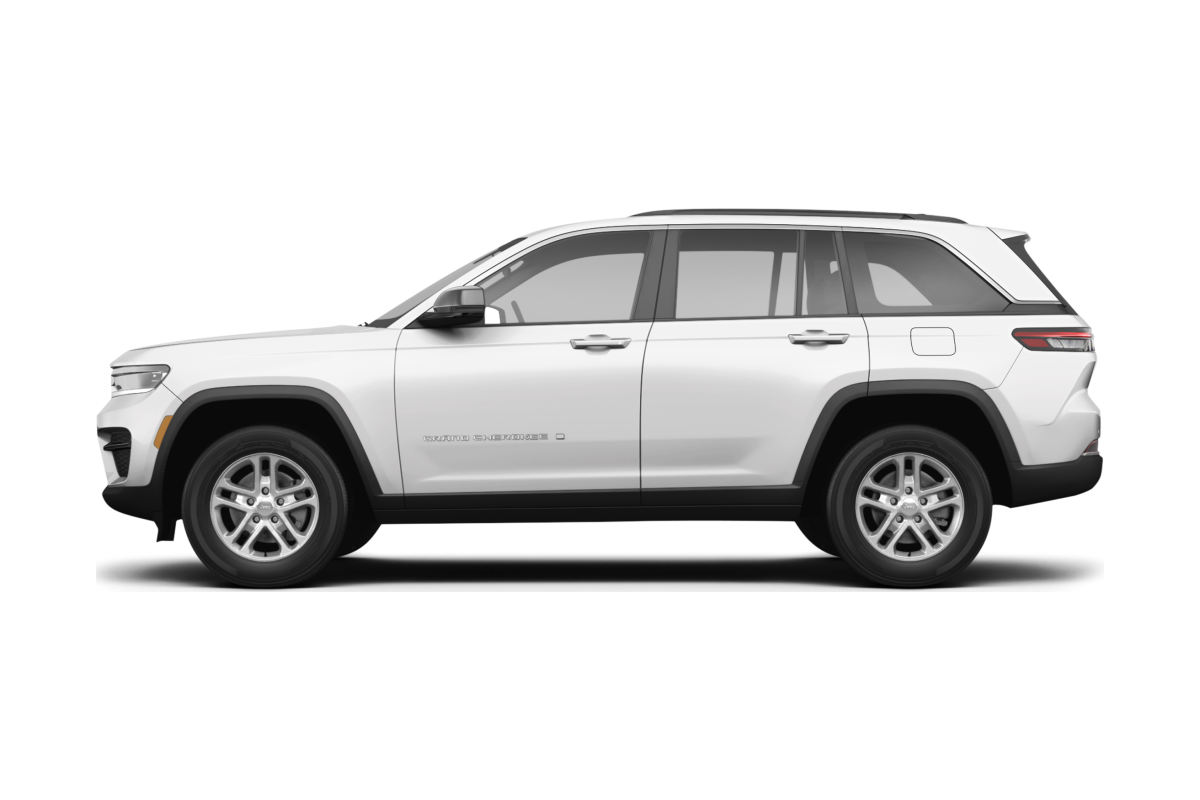 Jeep Grand Cherokee Bright White Clear Coat - Side view Jeep Grand Cherokee Bright White Clear Coat - Side view