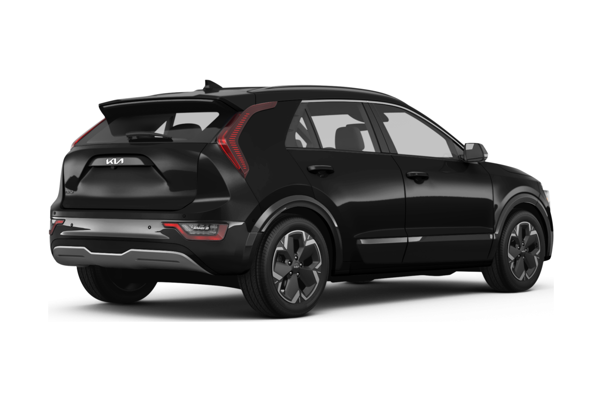 Kia Niro EV Aurora Black Pearl - Back view Kia Niro EV Aurora Black Pearl - Back view