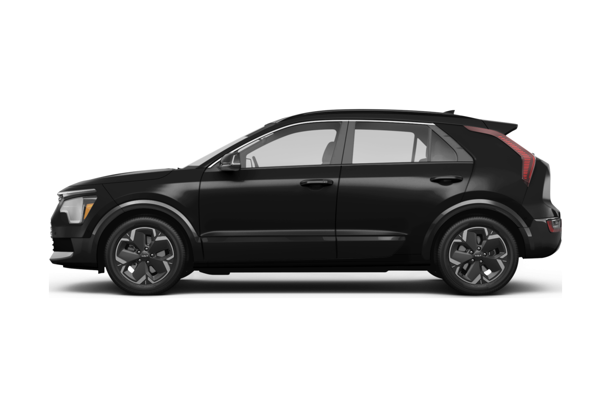 Kia Niro EV Aurora Black Pearl - Side view Kia Niro EV Aurora Black Pearl - Side view