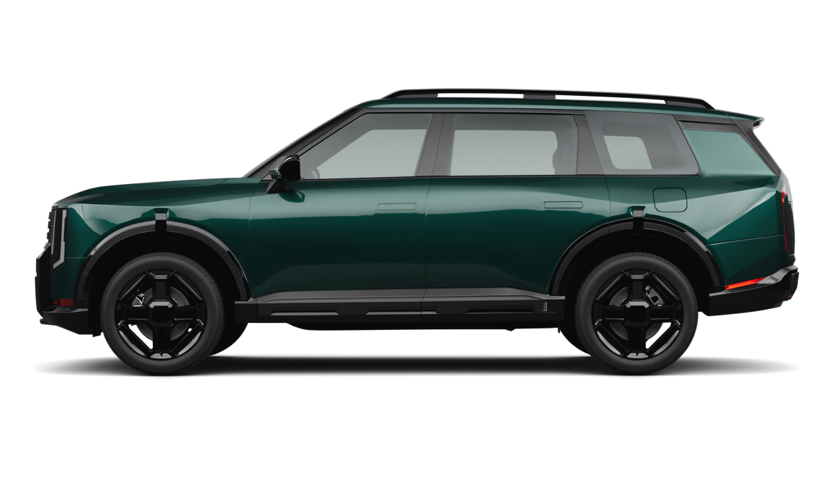 Kia Telluride Black Jade Green - Side view Kia Telluride Black Jade Green - Side view