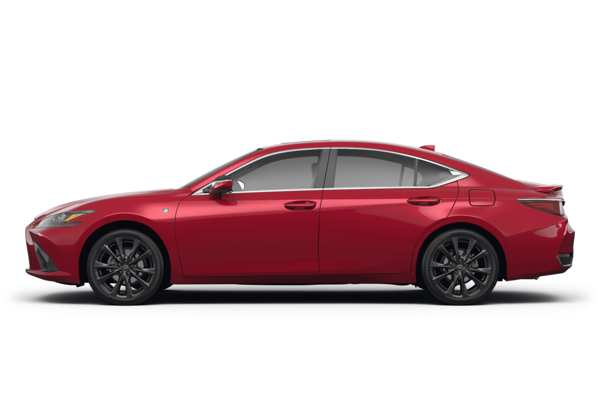 Lexus ES 300h Matador Red Mica - Side view Lexus ES 300h Matador Red Mica - Side view
