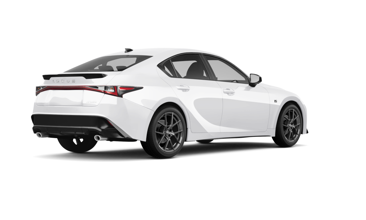 Lexus IS 350 Ultra White - Back view Lexus IS 350 Ultra White - Back view