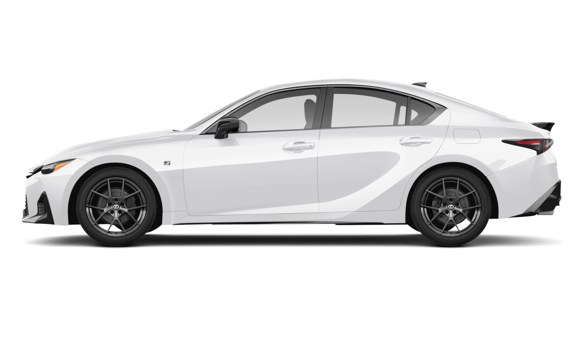 Lexus IS 350 Ultra White - Side view Lexus IS 350 Ultra White - Side view