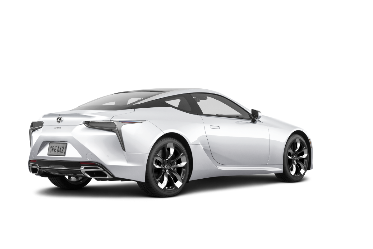 Lexus LC 500 Ultra White - Back view Lexus LC 500 Ultra White - Back view