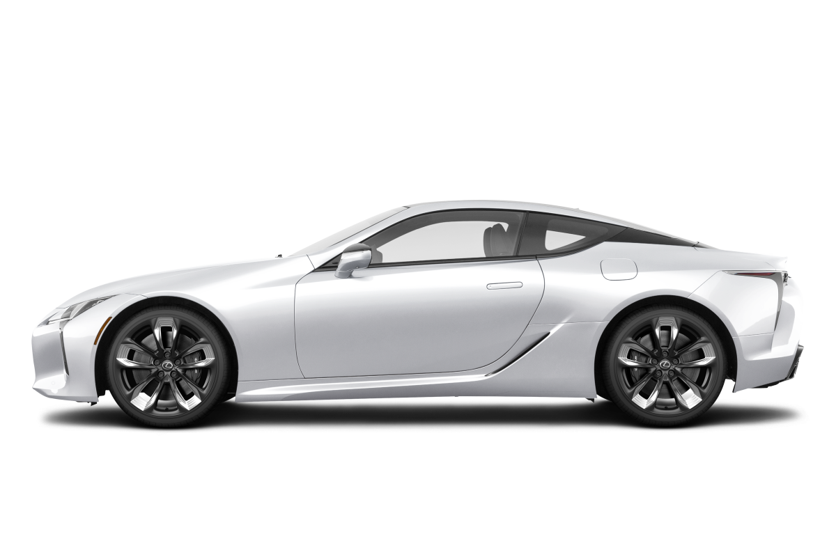 Lexus LC 500 Ultra White - Side view Lexus LC 500 Ultra White - Side view
