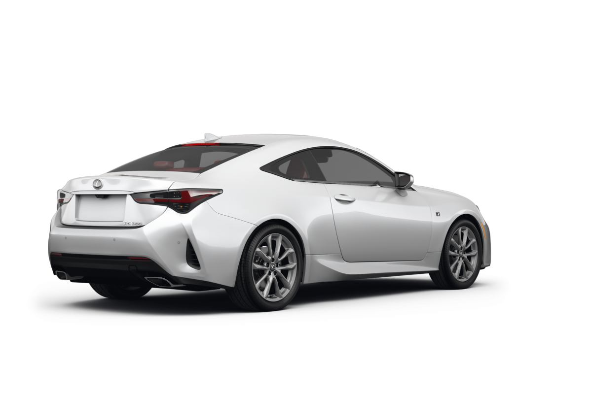 Lexus RC 300 Eminent White Pearl - Back view Lexus RC 300 Eminent White Pearl - Back view