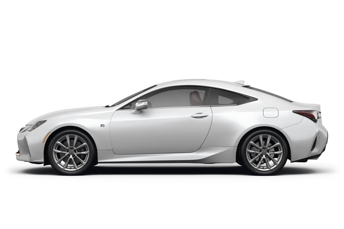 Lexus RC 300 Eminent White Pearl - Side view Lexus RC 300 Eminent White Pearl - Side view