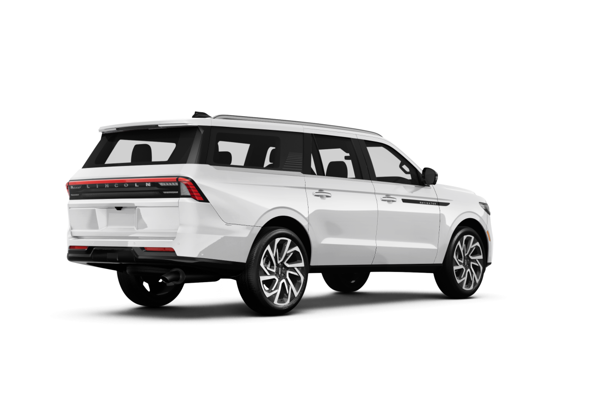 Lincoln Navigator Pristine White Metallic Tri-Coat - Back view Lincoln Navigator Pristine White Metallic Tri-Coat - Back view