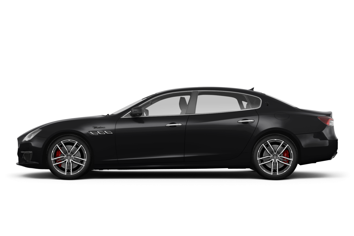 Maserati Quattroporte Nero Assoluto Metallic - Side view Maserati Quattroporte Nero Assoluto Metallic - Side view