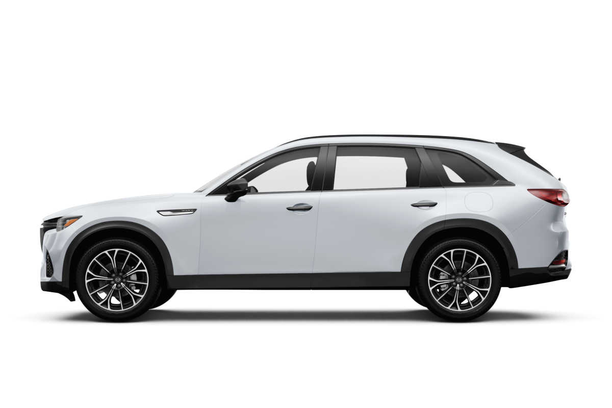 Mazda CX-70 PHEV Rhodium White Premium - Side view Mazda CX-70 PHEV Rhodium White Premium - Side view
