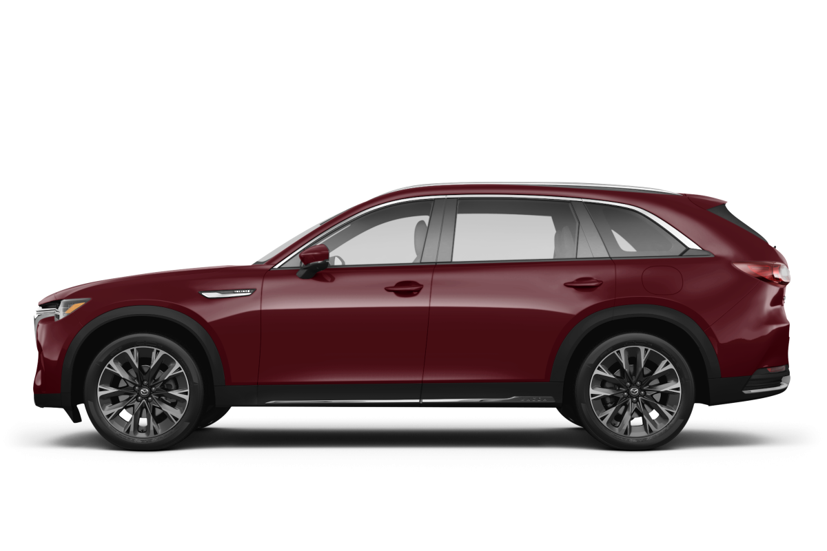 Mazda CX-90 Artisan Red Premium - Side view Mazda CX-90 Artisan Red Premium - Side view