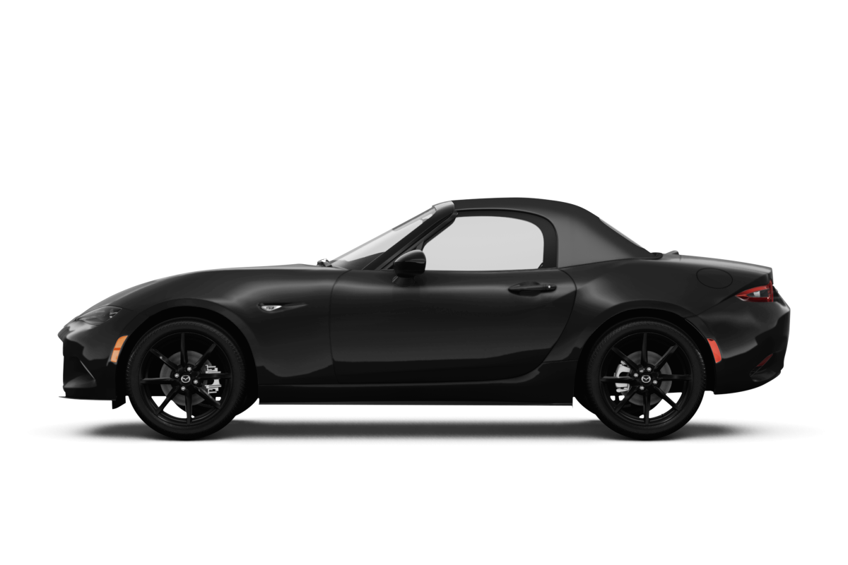 Mazda MX-5 Miata Jet Black Mica - Side view Mazda MX-5 Miata Jet Black Mica - Side view