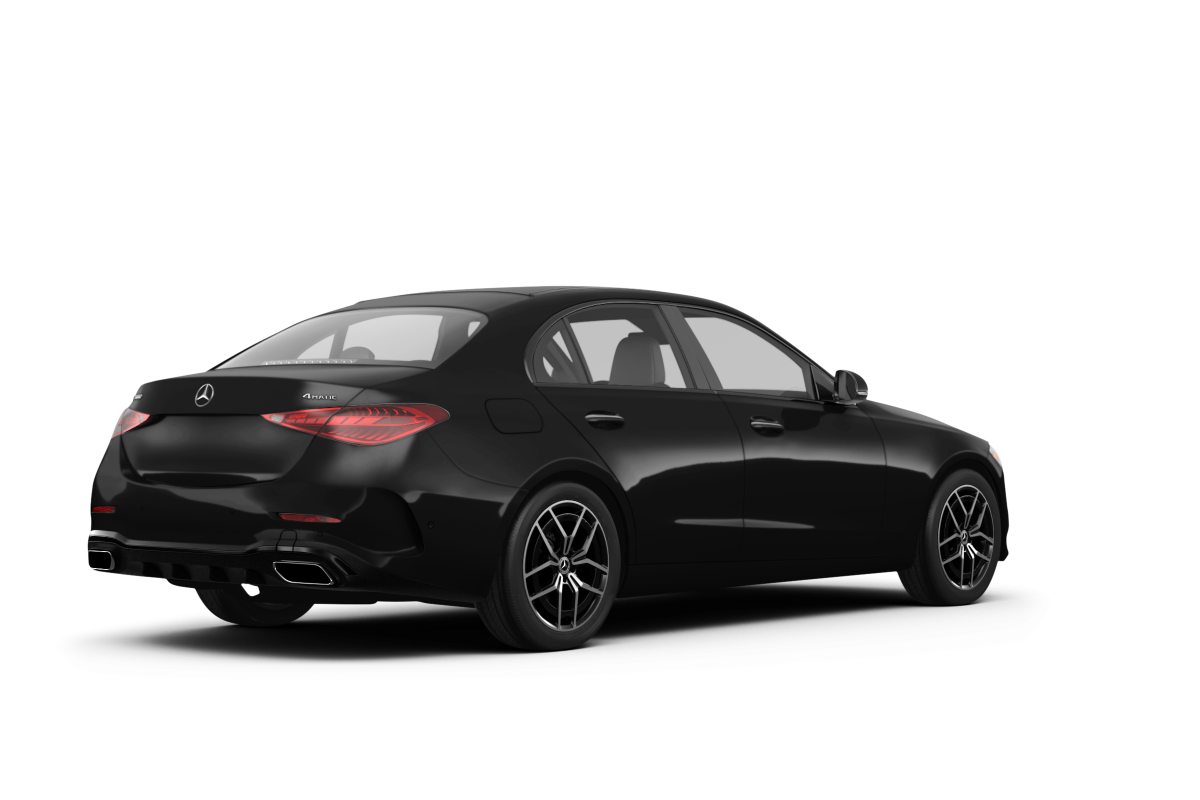Mercedes-Benz C-Class Black - Back view Mercedes-Benz C-Class Black - Back view