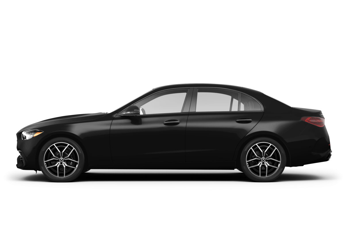 Mercedes-Benz C-Class Black - Side view Mercedes-Benz C-Class Black - Side view