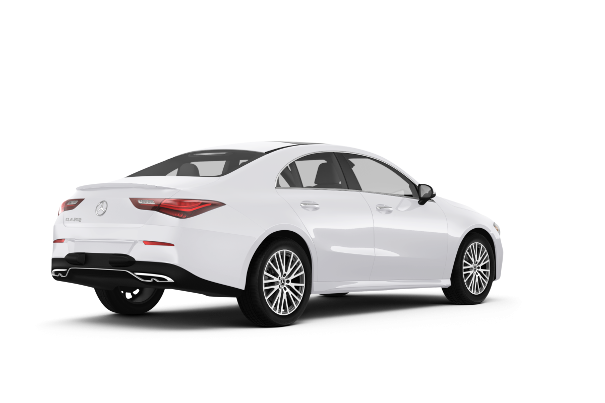 Mercedes-Benz CLA Polar White - Back view Mercedes-Benz CLA Polar White - Back view
