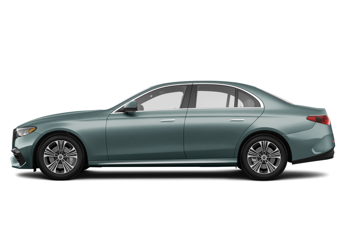 Mercedes-Benz E-Class Verde Silver - Side view Mercedes-Benz E-Class Verde Silver - Side view