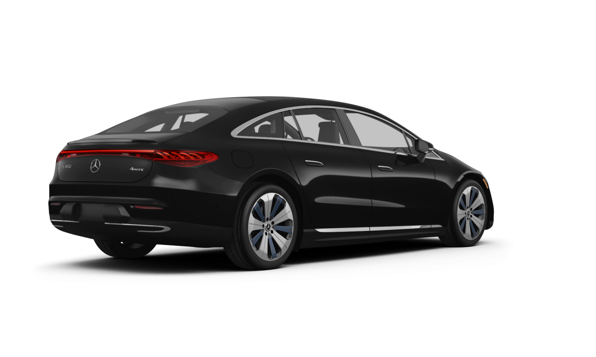 Mercedes-Benz EQS Black - Back view Mercedes-Benz EQS Black - Back view