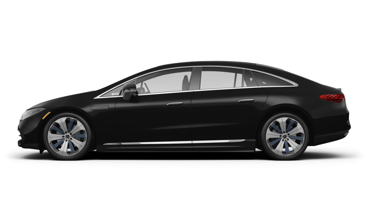 Mercedes-Benz EQS Black - Side view Mercedes-Benz EQS Black - Side view