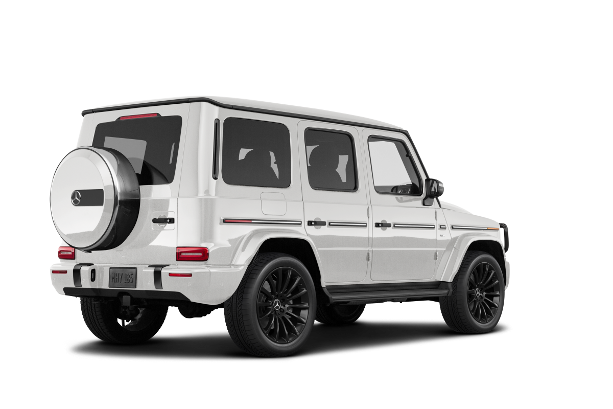 Mercedes-Benz G-Class MANUFAKTUR Moonlight White Magno - Back view Mercedes-Benz G-Class MANUFAKTUR Moonlight White Magno - Back view