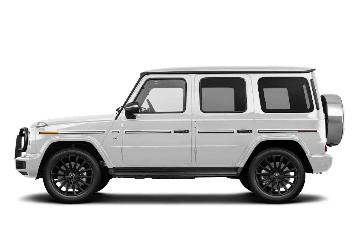 Mercedes-Benz G-Class MANUFAKTUR Moonlight White Magno - Side view Mercedes-Benz G-Class MANUFAKTUR Moonlight White Magno - Side view