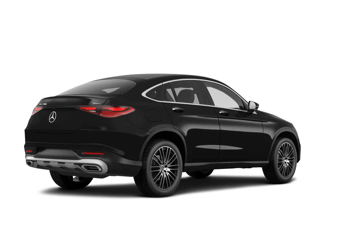 Mercedes-Benz GLC Black - Back view Mercedes-Benz GLC Black - Back view