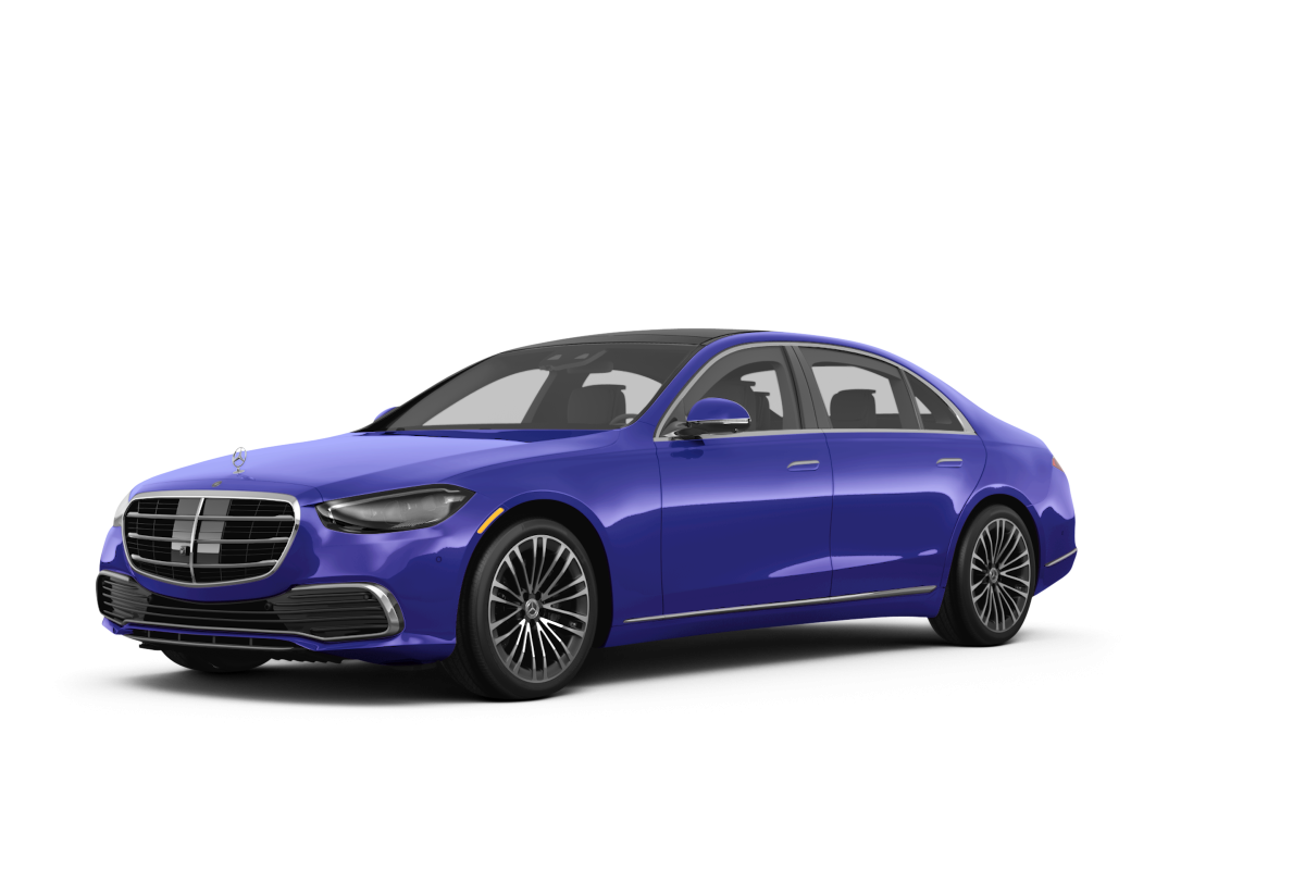 Mercedes-Benz S-Class MANUFAKTUR Signature Mystic Blue Metallic - Front view Mercedes-Benz S-Class MANUFAKTUR Signature Mystic Blue Metallic - Front view
