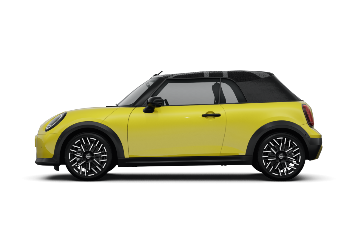 MINI Convertible Sunny Side Yellow - Side view MINI Convertible Sunny Side Yellow - Side view